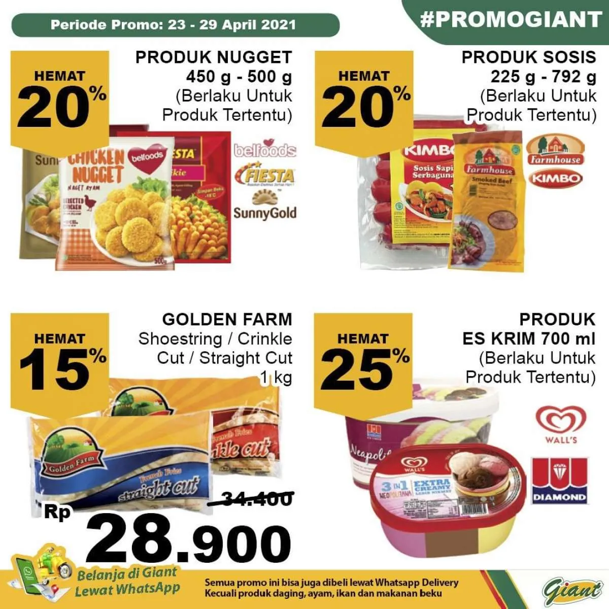Cek promo Giant weekday 27 April 2021, diskonan hari kerja hingga 40%!