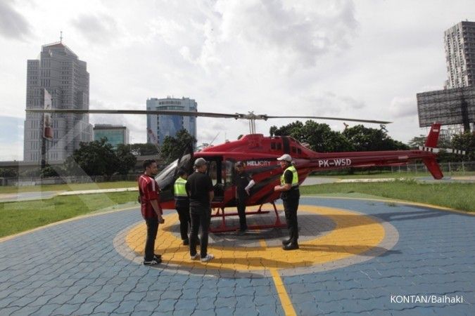 Ini tarif sewa helikopter Whitesky dari Bandara Soetta ke Jakarta dan sekitarnya