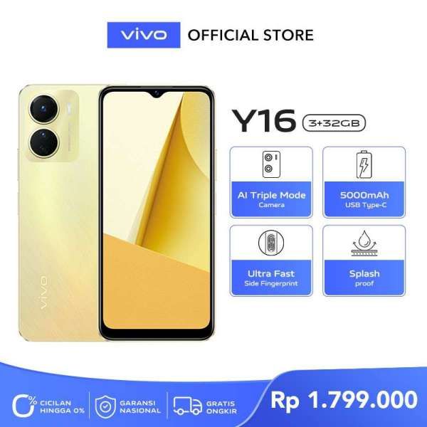 Daftar Harga HP Vivo Y16 Terbaru, November 2022