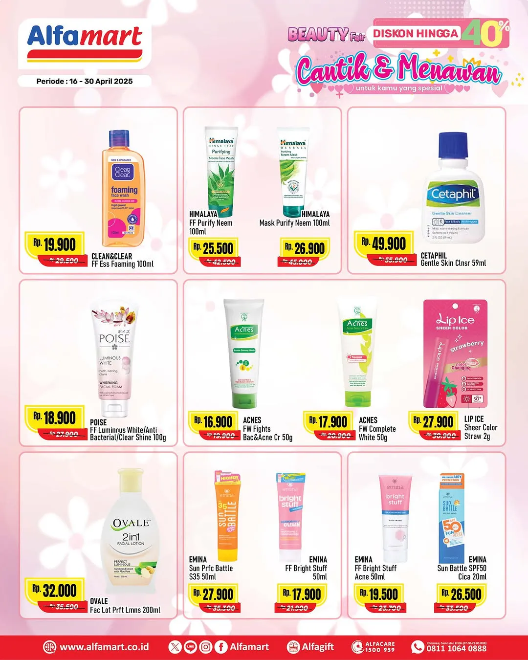 Promo Alfamart Beauty Fair Diskon s/d 40% Periode 16-30 April 2025