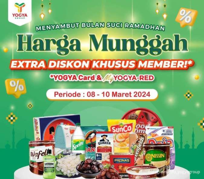 Promo Belanja Hemat di Yogya & Griya, Harga Munggah Serba Diskon 8-10 Maret 2024