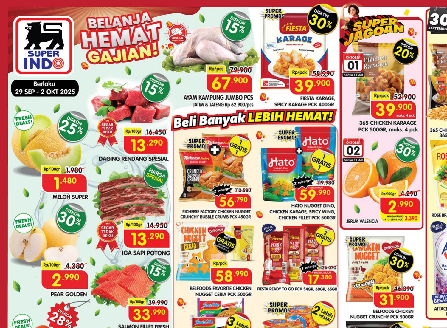 Promo Superindo Weekday Periode 1-2 Oktober 2025