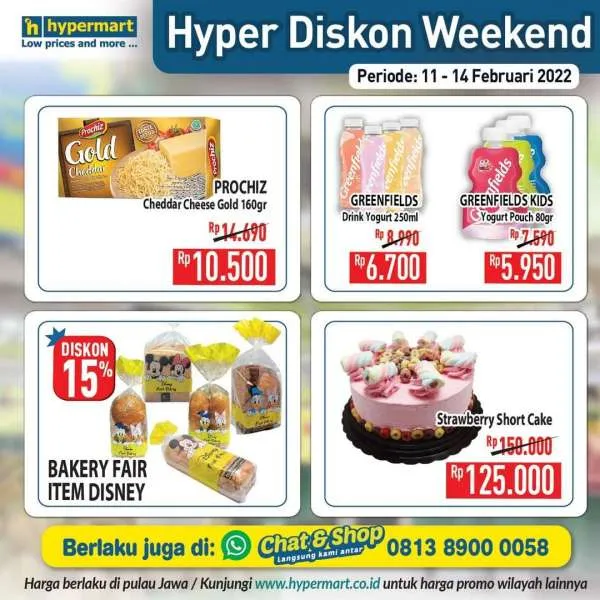 Promo Hypermart Hyper Diskon Weekend Periode 11-14 Februari 2022