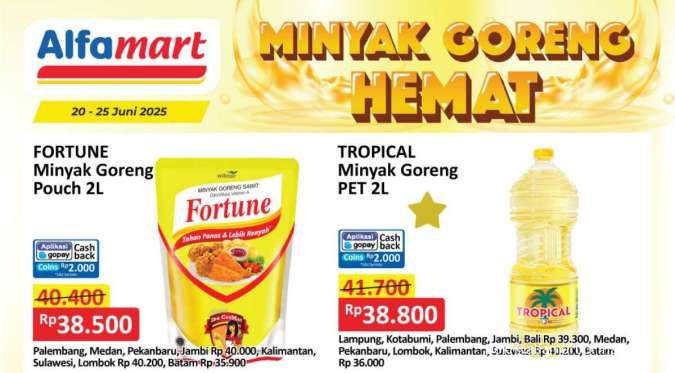 Promo Minyak Goreng Weekday di Alfamart & Indomaret, Harga Hemat Berakhir Besok