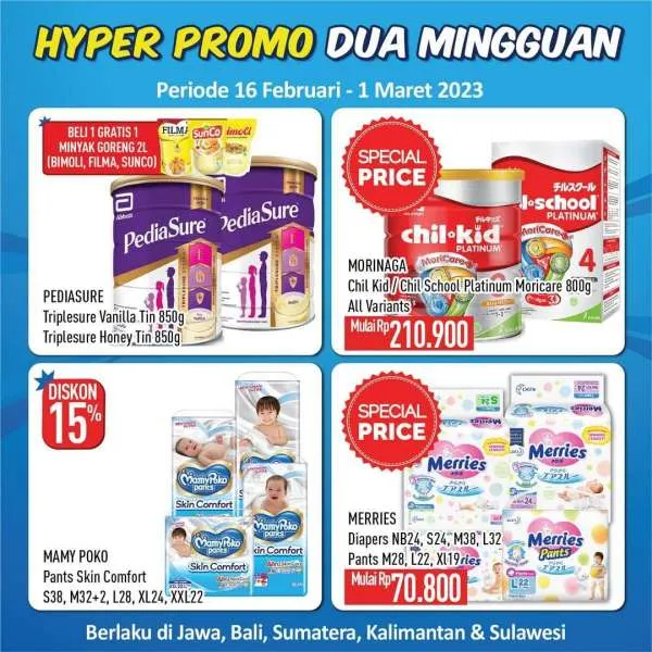 Promo Hypermart Hyper Dua Mingguan Periode 16 Februari-1 Maret 2023