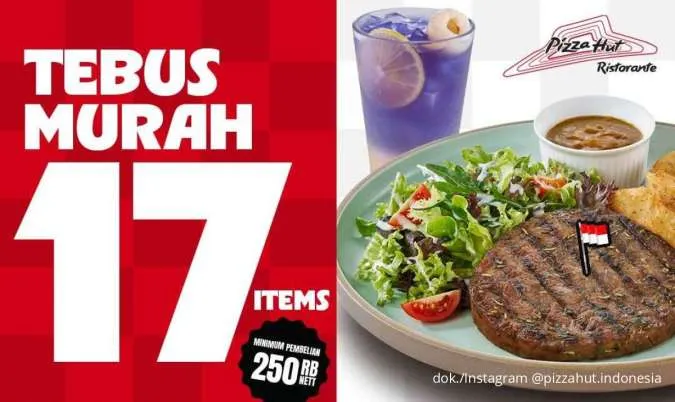Promo Pizza Hut Tebus Murah 1-31 Agustus 2025, Diskon 17% untuk 17 Menu Tiap Harinya