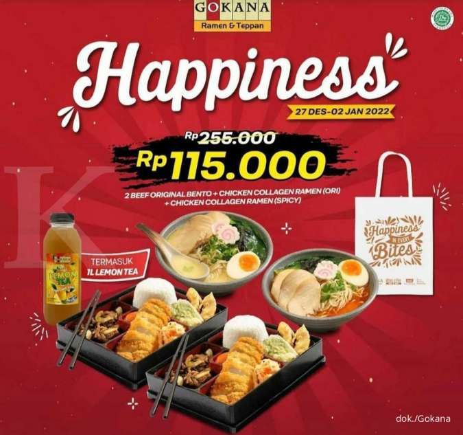  Promo Gokana 1-2 Januari 2022, Ada 4 Menu Jumbo dalam 1 Paket Rp 115.000
