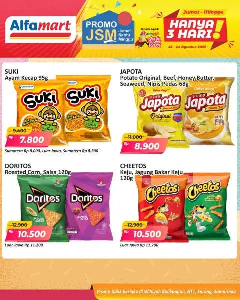Promo JSM Alfamart Periode 22-24 Agustus 2025