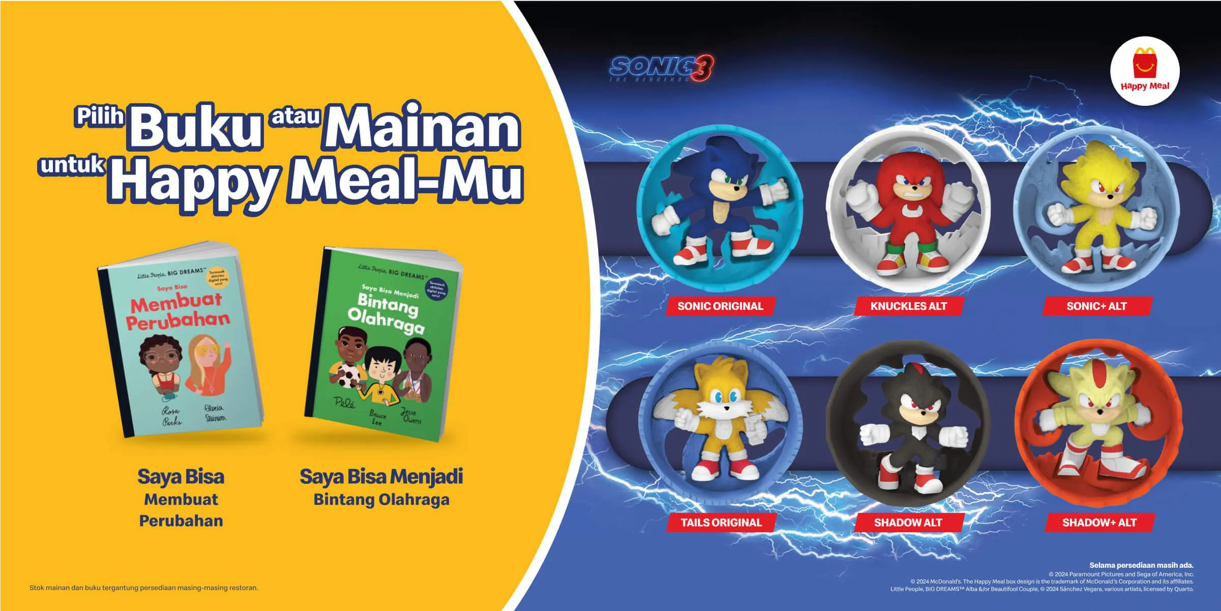 Happy Meal McD Sonic the Hedgehog 3