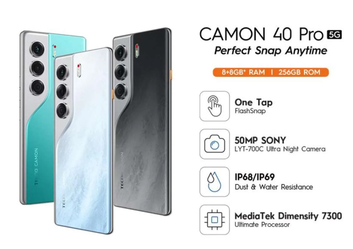 Lebih Bagus OPPO A5 Pro 5G atau TECNO CAMON 40 Pro 5G? Cek Spesifikasinya