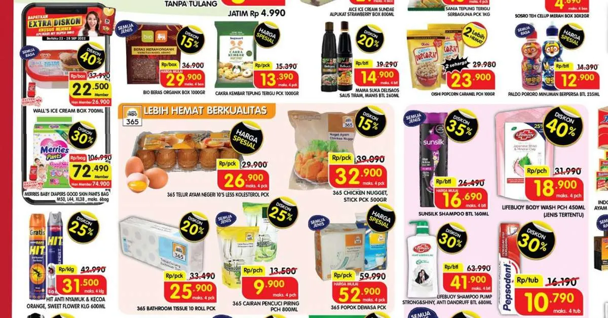 Promo Superindo Terbaru Jelang Akhir Bulan September 2022, Diskon Awal Pekan
