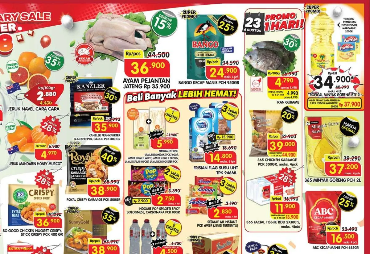 Promo JSM Superindo 22-24 Agustus 2025, Minyak Goreng & Kecap Lebih Murah