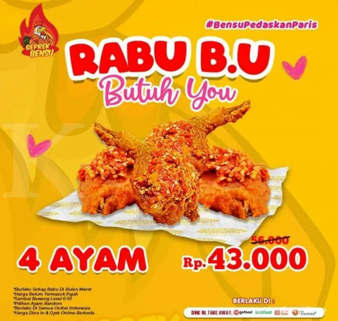 Promo Geprek Bensu