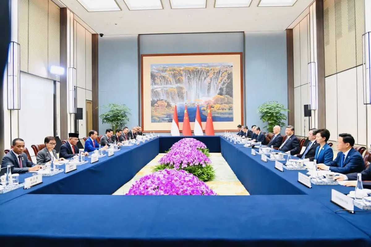 Presiden Jokowi Lakukan Pertemuan Bilateral dengan Presiden China Xi Jinping
