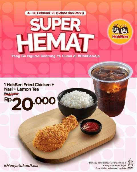 Promo HokBen Super Hemat di Bulan Februari 2025