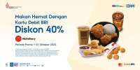 Promo McD Makan Hemat Diskon 40% via Kartu Debit BRI