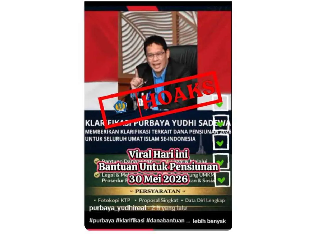 Kemenkeu: Kabar Dana Bantuan Pensiunan 2026 Hoaks, Waspada Phishing