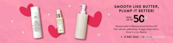 Promo Sociolla Edisi Skincare Korea Periode 1-11 Desember 2022