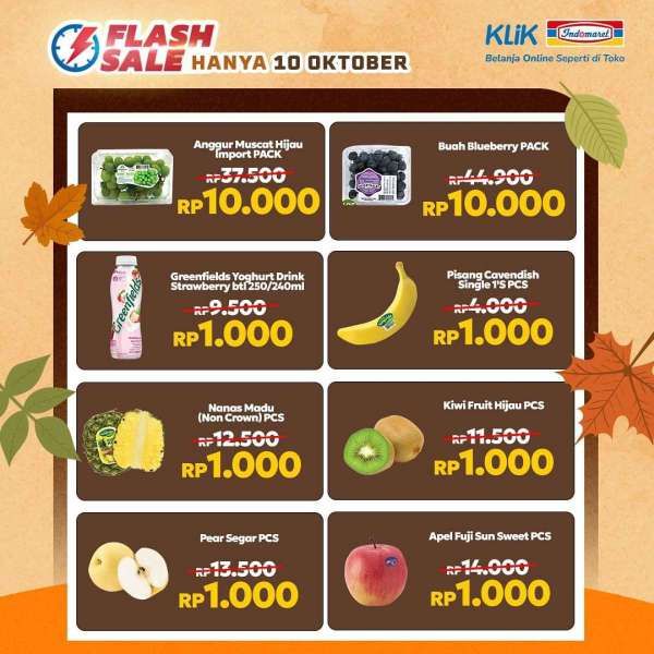 Promo 10.10 di Klik Indomaret 10 Oktober 2024