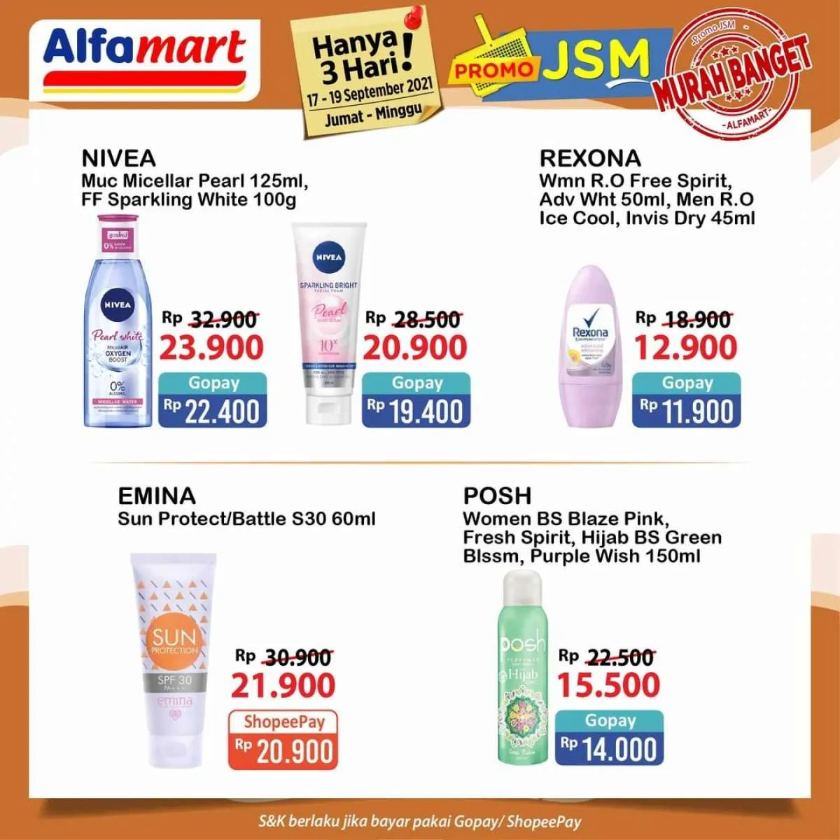 Katalog Promo JSM Alfamart Hanya 3 Hari Periode 17-19 September 2021