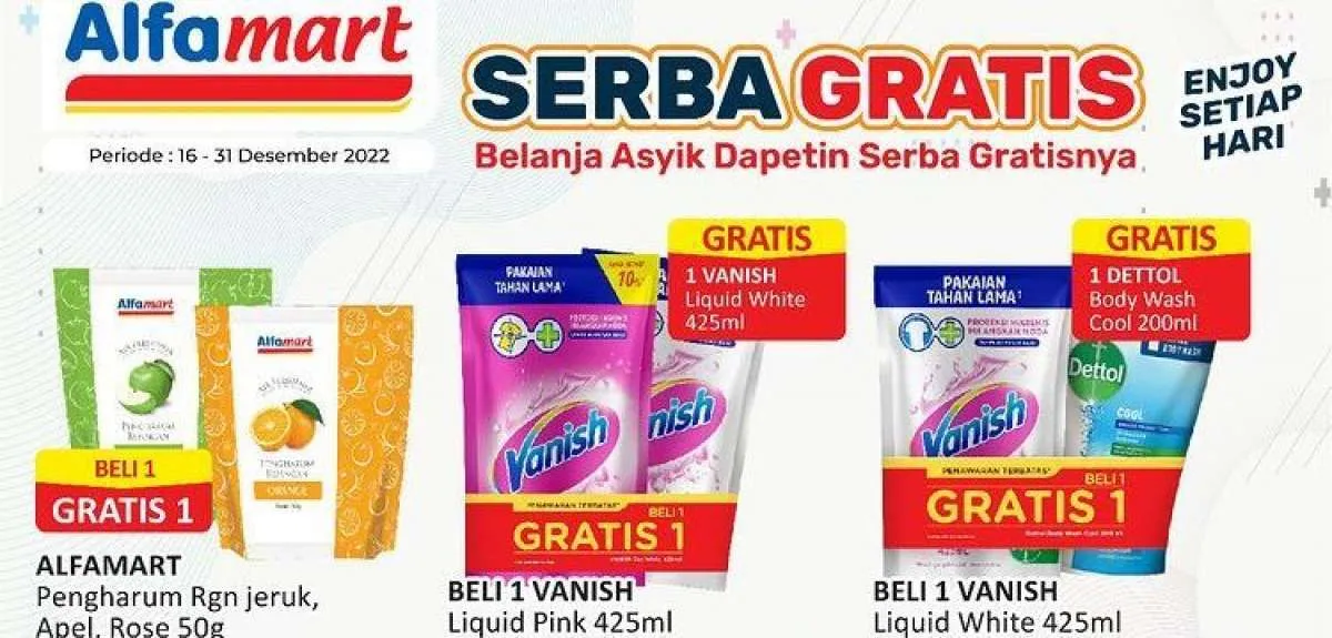Katalog Harga Promo Alfamart 16-31 Desember 2022, Promo Serba Gratis Terbaru