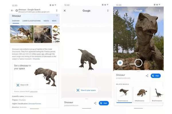 Google hadirkan fitur pencarian Dinosaurus, bisa foto bareng T-Rex!  