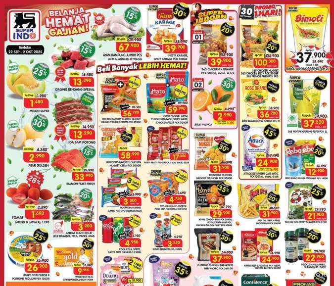 Promo Superindo Weeday 29 September-2 Oktober 2025