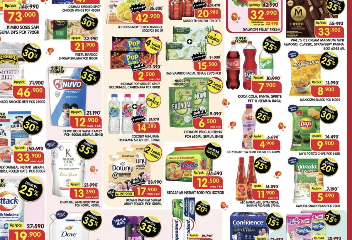 Promo JSM Superindo 3-5 Oktober 2025, Bawang Bombay-Magnum Mini Box Diskon 35%