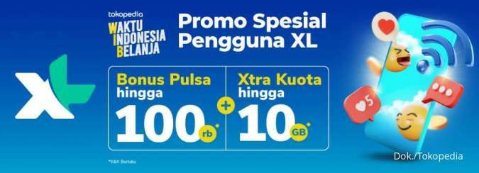 Promo XL di WIB Tokopedia, Beli Paket Data Dapat Harga Spesial!