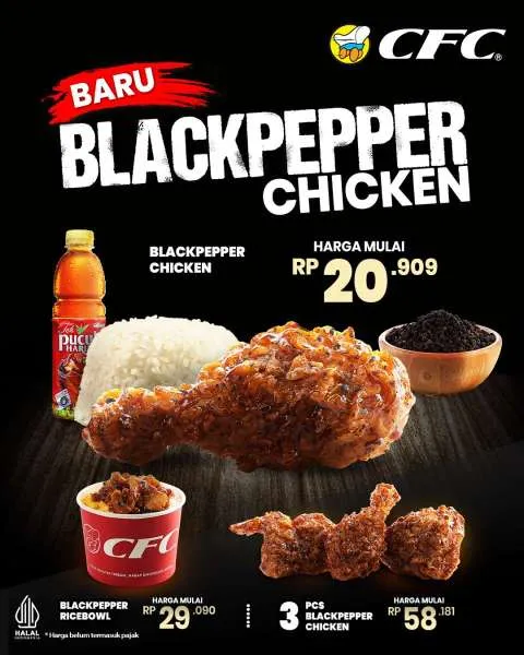 Promo Menu Baru CFC Blackpepper Chicken Hemat
