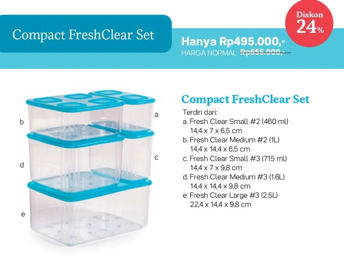 Promo Tupperware Januari 2021 ada diskon Square Keeper, Jolly Keeper, Universal Jar