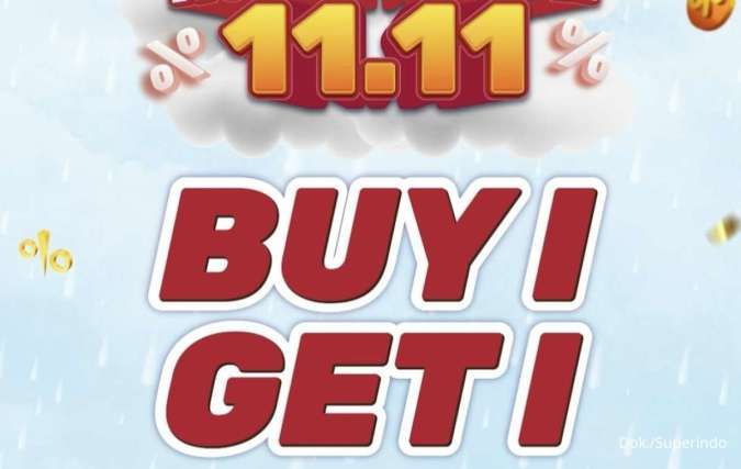 Promo 11.11 Superindo Periode 11 November 2025, Diskon 50% dan Beli 1 Grartis 1