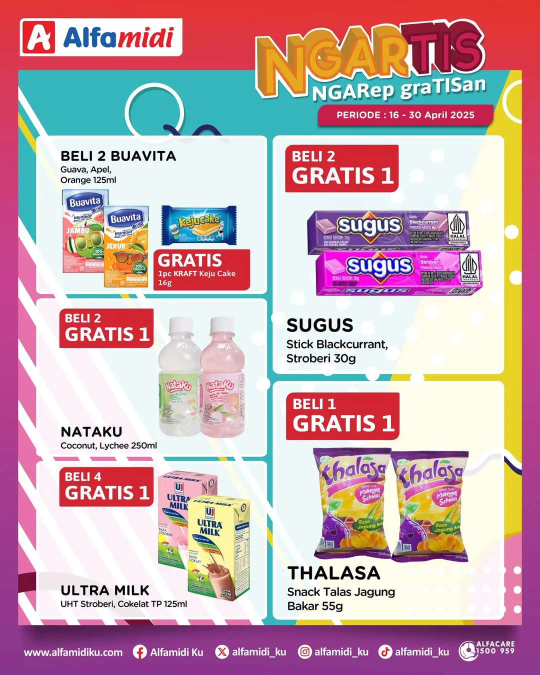 Promo Alfamidi Ngartis (Ngarep Gratisan) Periode 16-30 April 2025