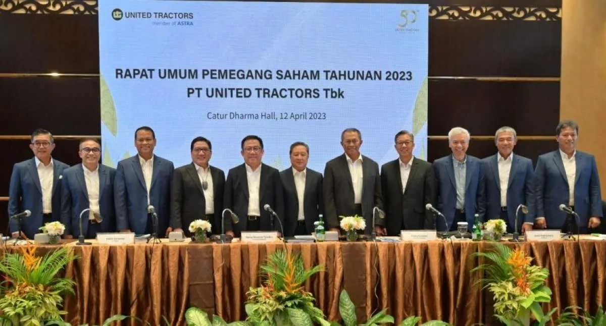 RUPS PT United Tractors Tbk Menetapkan Dividen Tunai Tahun Buku 2022 Sebesar Rp 25,5T
