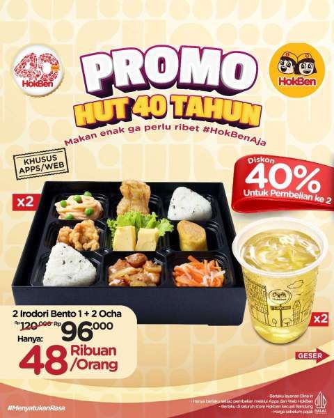 Promo HokBen HUT 40 tahun