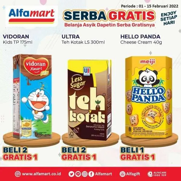 Promo Alfamart Serba Gratis Periode 1-15 Februari 2022