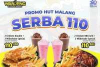 Promo HUT Malang ke 110 di Waroeng Steak, Ada 2 Steak Ayam dan 2 Milkshake Es Krim
