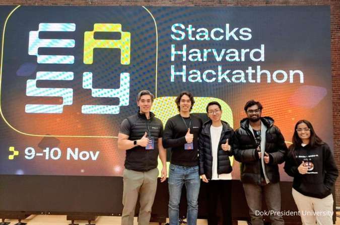 Mahasiswa President University Sabet Juara Stacks Harvard Hackathon di Harvard AS