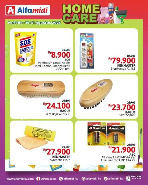 Promo Alfamidi Home Care Fair Periode 16-31 Agustus 2025