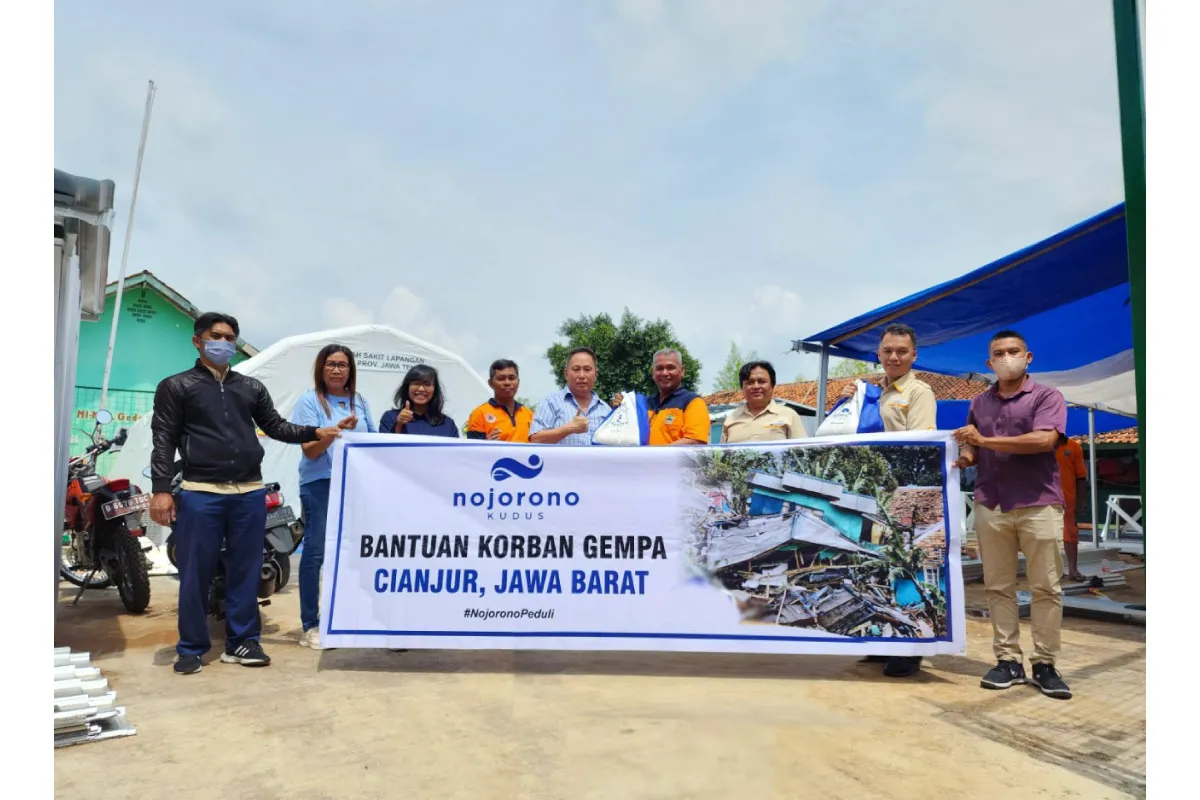 Dukung Pemulihan Cianjur, Nojorono Kudus dan PT. NNA Kolaborasi Beri Bantuan