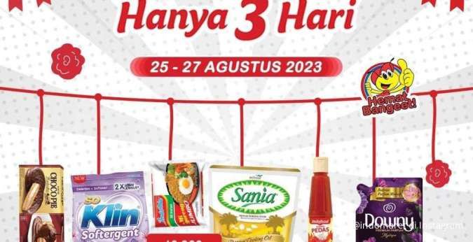 Katalog Harga Promo JSM Indomaret 25-27 Agustus 2023, Promo Hanya 3 Hari Hadir Lagi