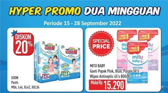 Hari Terakhir Promo Hypermart Dua Mingguan, Dapatkan Potongan Harga s/d Rp 31.000!