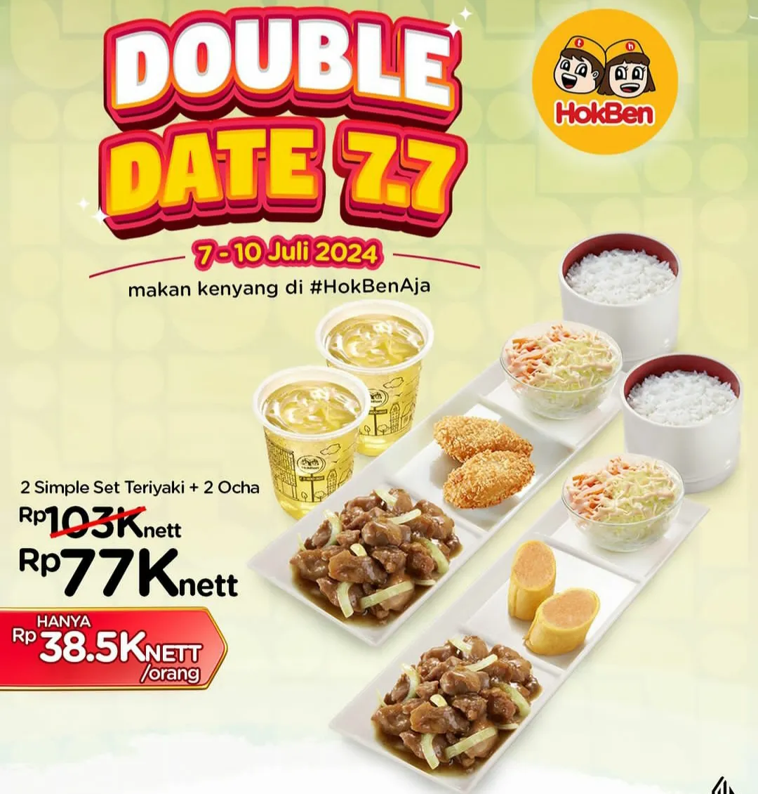 Promo 7.7 Hokben double date