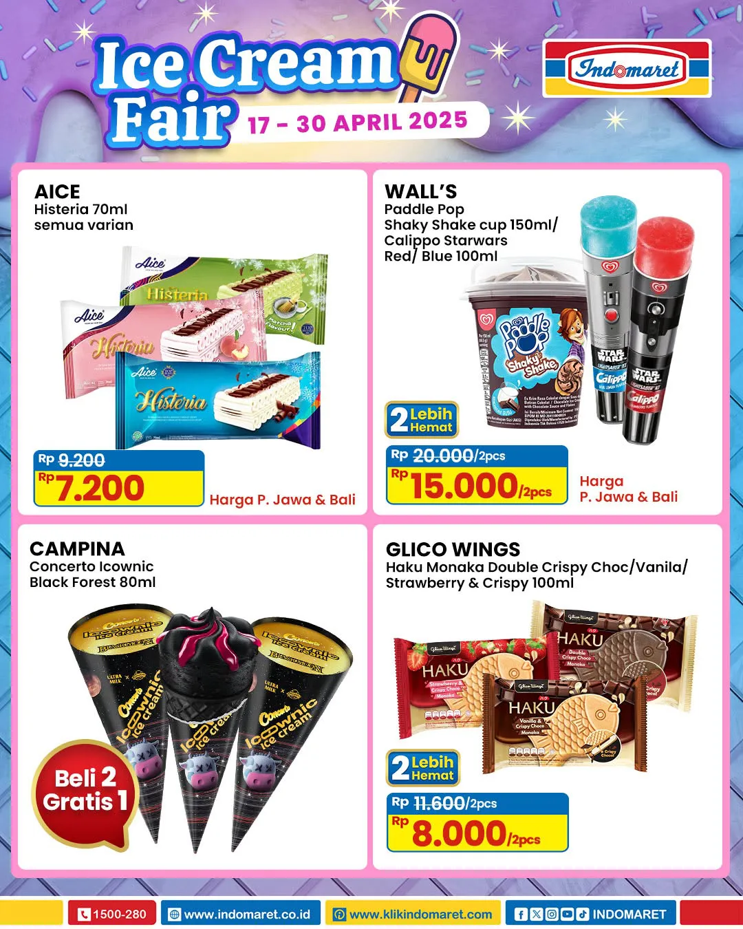 Promo Indomaret Ice Cream Fair Periode 17-30 April 2025