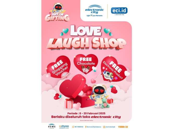 Sambut Valentine, Electronic City Berikan Promo Belanja kepada Pelanggan