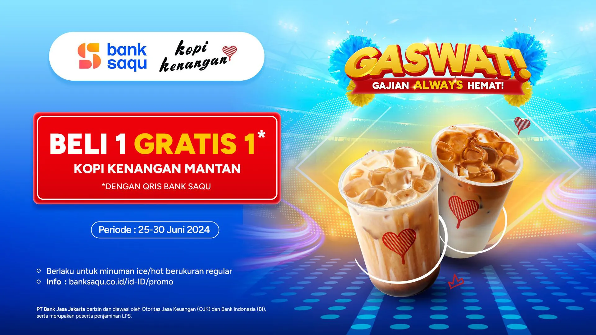Promo Gaswat Bank Saqu di Kopi Kenangan