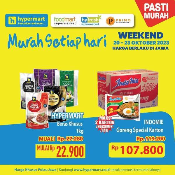 Promo JSM Hypermart Terbaru 20-23 Oktober 2023, Hyper Diskon Weekend 4 Hari