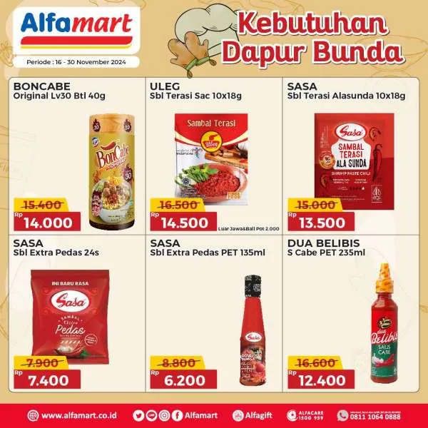 Promo Alfamart Kebutuhan Dapur Periode 16-30 November 2024