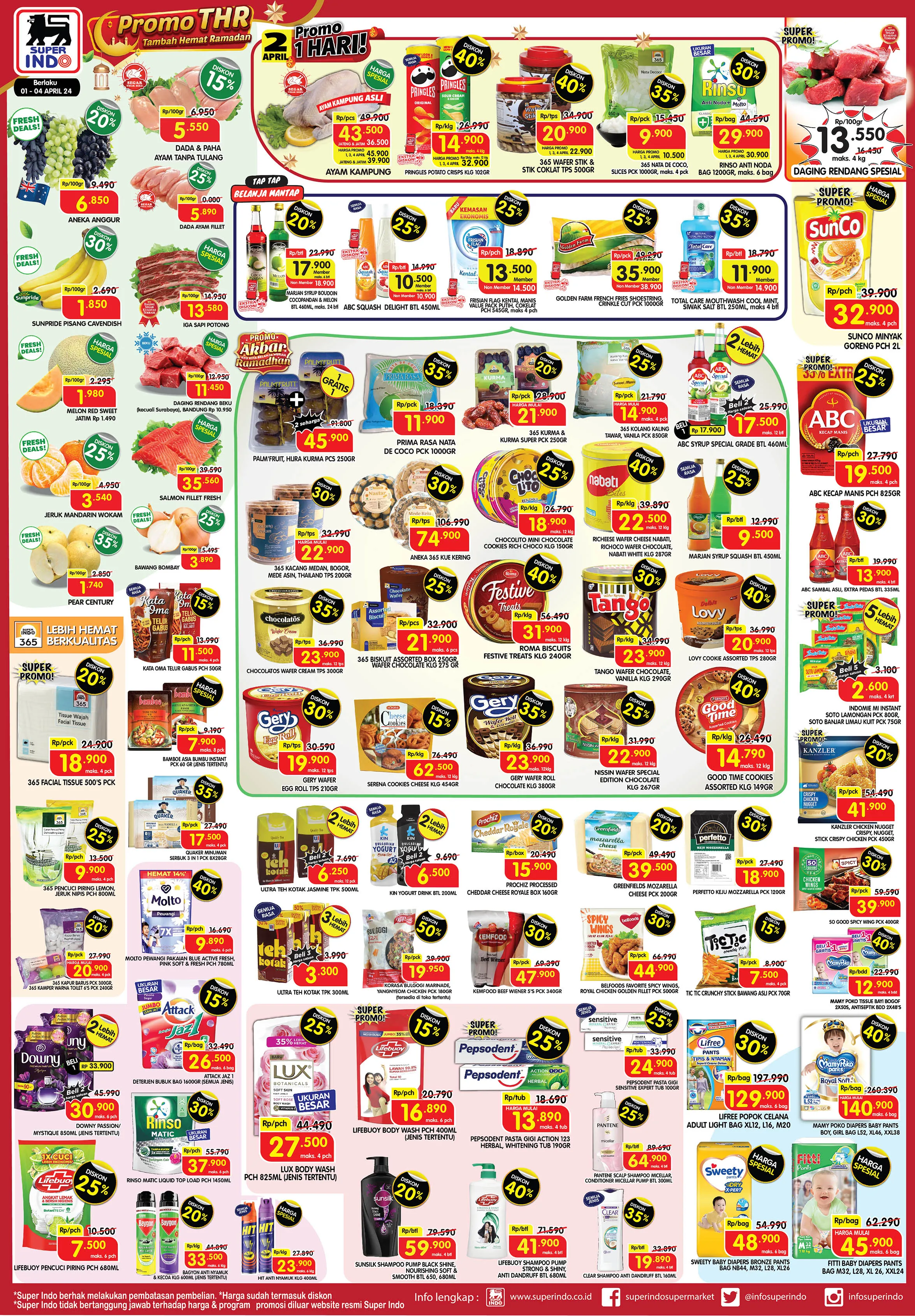 Promo Superindo Weekday Periode 1-4 April 2024