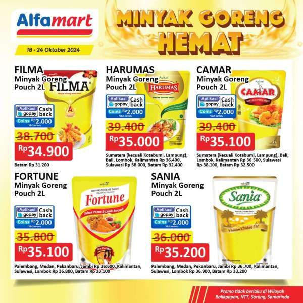 Promo Minyak Hemat di Alfamart 18-24 Oktober 2024